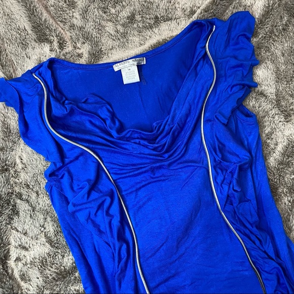 Alberto Makali Zipper Detail Mini Dress - Picture 3 of 6